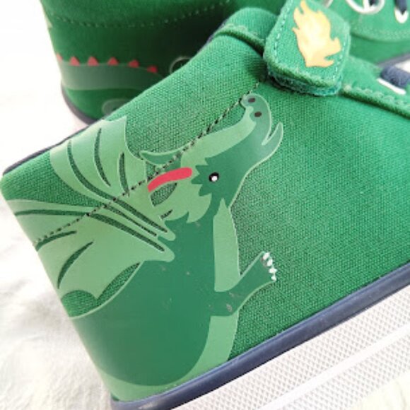 NWT- Knights and Dragons Green Gymboree Kid's Shoes - Picture 2 of 15